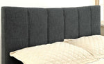 Ennis Contemporary Dark Gray Fabric Queen Bed