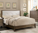 Enrico I Gray Leatherette/Wood Cal King Bed