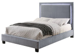 Erglow I Gray Padded Flannelette King Bed