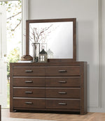 Erwan 8-Drawer Modern Espresso Wood Dresser