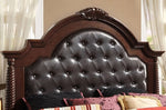 Esperia Brown Cherry Cal King Bed (Oversized)