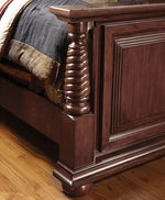 Esperia Brown Cherry King Bed (Oversized)