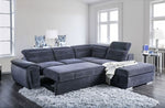 Felicity Dark Gray Sectional with Sleeper