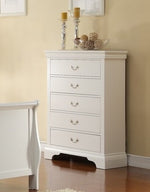 Fiona 3-Pc White Wood Full Bedroom Set