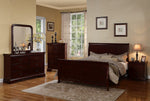 Fiona Cherry Wood King Sleigh Bed