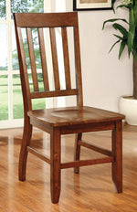 Foster 2 Dark Oak Wood Side Chairs