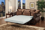 Franklin Dark Brown Fabric Sofa (Oversized)