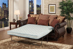 Franklin Dark Cherry Fabric Sofa (Oversized)