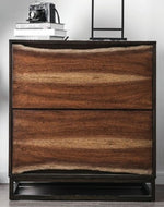 Fulton Dark Oak/Dark Walnut Wood Small Chest