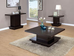 Fulvia Cappuccino Wood Rectangular Sofa Table