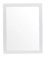 Galen White Wood Frame/Glass Dresser Mirror