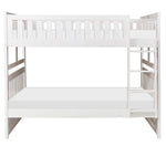 Galen White Wood Full Bunk Bed