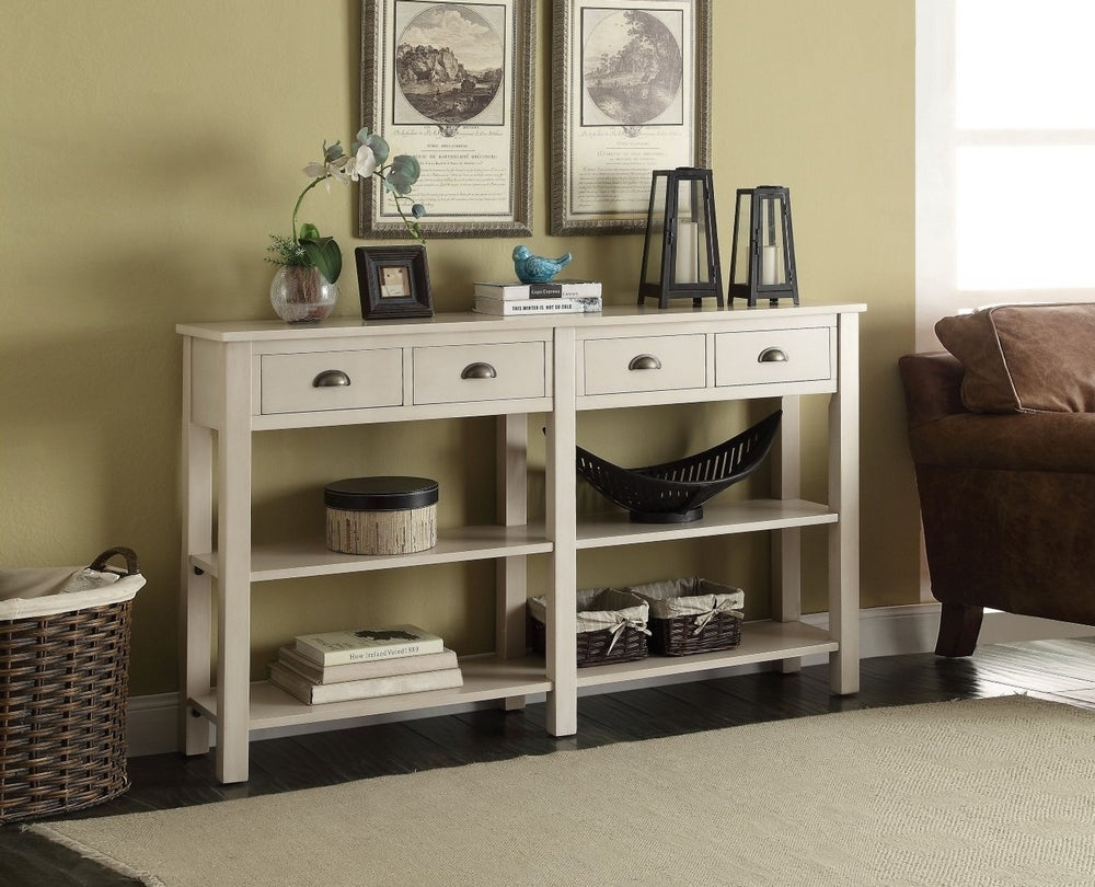 Galileo Cream Wood Console Table