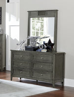 Garcia Gray Wood Frame Dresser Mirror