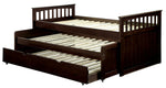 Gartel Espresso Wood Twin Nesting Daybed