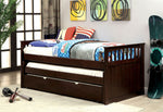 Gartel Espresso Wood Twin Nesting Daybed