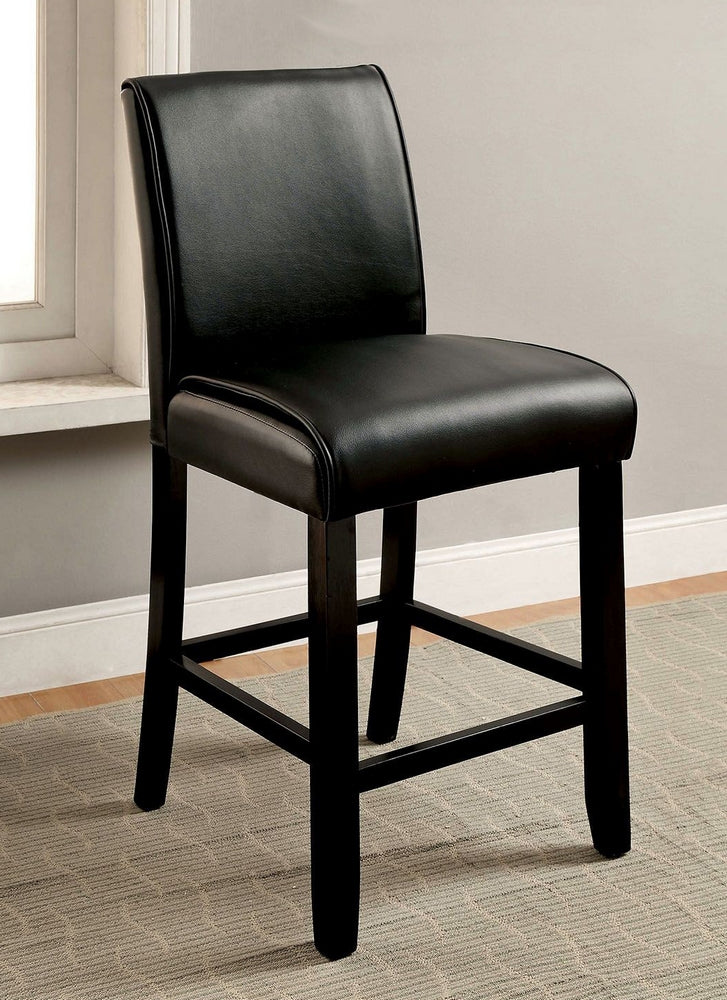 Gladstone 2 Black Counter Height Chairs Aetna Stores