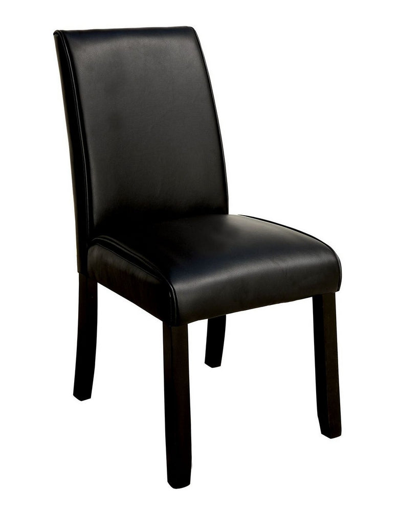 Gladstone 2 Black Leatherette Side Chairs