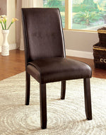 Gladstone 2 Dark Walnut Finish Side Chairs