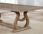 Glen Cove Barley Brown Wood Extendable Dining Table