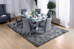 Glenview I Gray Wood/Glass Dining Table