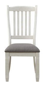 Granby 2 Greyish Brown/Antique White Wood Side Chairs