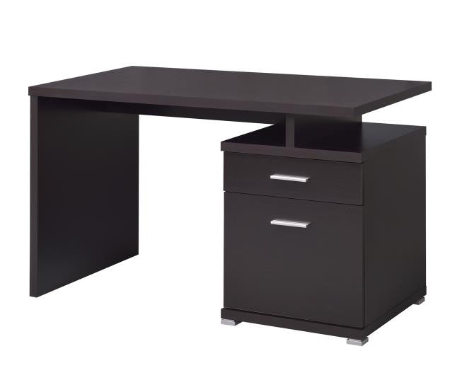 Gurutze Cappuccino Wood Office Desk Aetna Stores