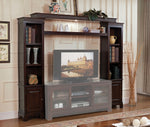 Halden Brown Wood Entertainment Center