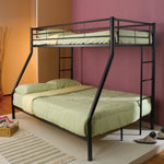 Hayward Black Metal Twin/Full Bunk Bed