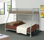 Hayward Silver Metal Twin/Full Bunk Bed