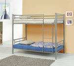 Hayward Silver Metal Twin/Twin Bunk Bed