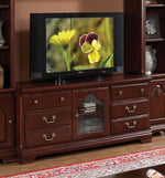 Hercules Cherry Wood TV Stand with 6 Drawers