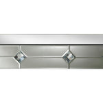 Hessa Mirrored Console Table with Diamond Pattern