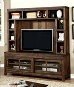 Hopkins Dark Walnut Wood TV Console