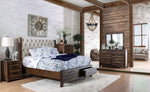 Hutchinson King Bed with Upholstered Headboard