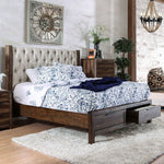 Hutchinson Queen Bed w/Upholstered Headboard