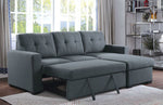 Jacob 2-Pc Dark Gray Sectional with Sleeper