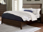 Jamie Walnut Wood King Bed (Oversized)