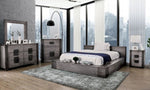 Janeiro Gray Wood Cal King Bed (Oversized)