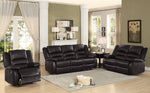 Jarita Brown Bi-Cast Vinyl Manual Recliner Loveseat