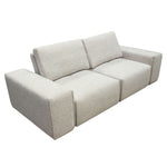 Jazz Light Brown Fabric Loveseat