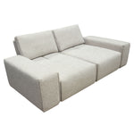 Jazz Light Brown Fabric Loveseat