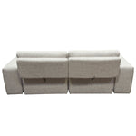 Jazz Light Brown Fabric Loveseat