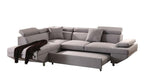 Jemima Gray Fabric LAF Sectional with Sleeper