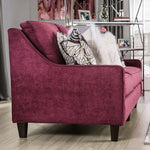 Jillian Plum Chenille Loveseat