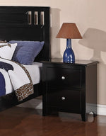 Jules 4-Pc Espresso Wood/Faux Leather Full Bedroom Set