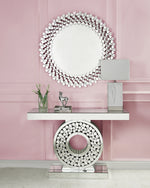 Kachina Mirrored Console Table with Faux Gems