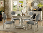 Kathryn Antique White Wood Round Dining Table