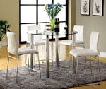 Kona 2 White Leatherette Counter Height Chairs