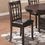 Lavon 5-Pc Espresso Wood Dining Table Set